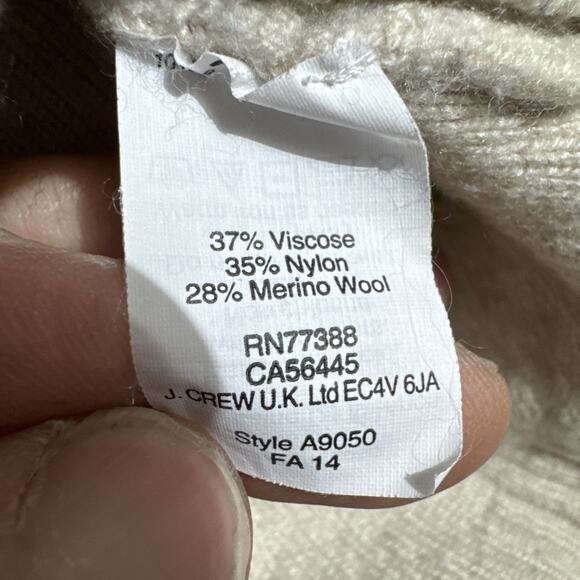 Factory Warmspun Swingy Elbow Patch Sweater Womens Medium Wool Blend Grandpacore - Picture 8 of 9